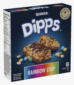 Quaker® Dipps® Rainbow Chip Granola Bars - Rainbow Dipps Granola Bar, HD Png Download, Transparent PNG