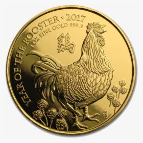 2017 Clipart Golden Rooster - Lunar Gold Coin, HD Png Download, Transparent PNG