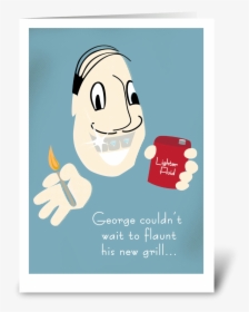 Birthday Grill Greeting Card - Cartoon, HD Png Download, Transparent PNG