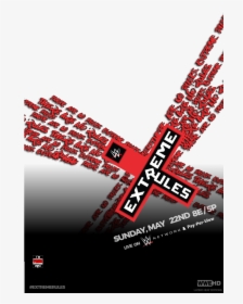 Extreme Rules Official Poster - Wwe Extreme Rules Template, HD Png Download, Transparent PNG