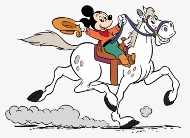 Mickey Mouse And The Horse, HD Png Download, Transparent PNG
