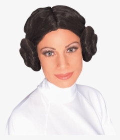 Adult Princess Leia Wig - Princesa Leia, HD Png Download, Transparent PNG