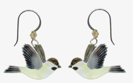 Chickadee Cloisonne Wire Earrings - Earrings, HD Png Download, Transparent PNG