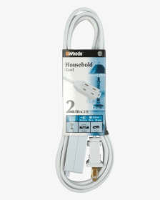 Product Image 74465   							title Woods® Indoor Extension - Usb Cable, HD Png Download, Transparent PNG
