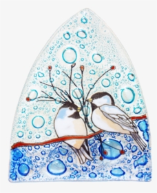 Chickadee Fused Glass Night Light - Jay, HD Png Download, Transparent PNG