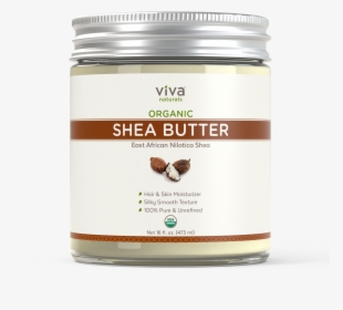 Viva Naturals Organic Shea Butter 16oz Front Of Jar - Viva Naturals Shea Butter, HD Png Download, Transparent PNG