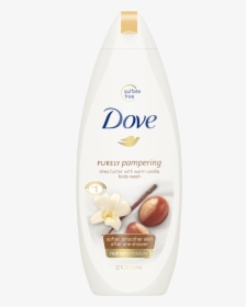 Dove Purely Pampering Shea Butter With Warm Vanilla - Sensitive Skin Dove Body Wash, HD Png Download, Transparent PNG