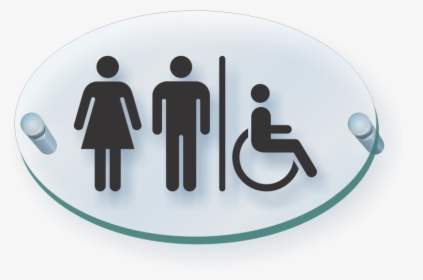 Unisex Handicap Restroom Symbol Clearboss Sign - Princes Trust, HD Png Download, Transparent PNG