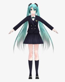 Miku School By Rondline - Girl, HD Png Download, Transparent PNG