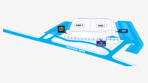 Map Of Cockburn Ice Arena Showing Both Entrances, As - Cockburn Ice Arena Map, HD Png Download, Transparent PNG