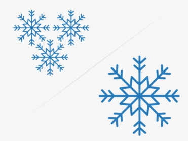 Size Of Ice Crystals - Light Blue Snowflake Clip Art, HD Png Download, Transparent PNG