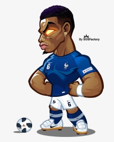 Worldcup Russia Mascotization Project Paul Pogba Caricature - World Cup Russia 2018 Mascotization Project, HD Png Download, Transparent PNG