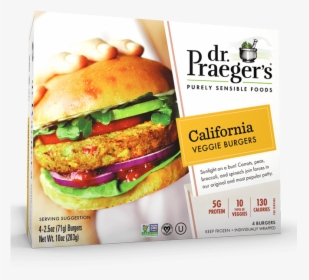 Praeger S California Veggie Burgers Package - Dr Praeger's Veggie Burgers, HD Png Download, Transparent PNG