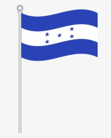 Bandera De Honduras Png - Dibujo De La Bandera De Honduras, Transparent Png, Transparent PNG