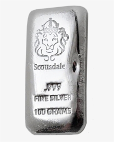 Scottsdale Mint 100g Cast Silver Bar - Milk, HD Png Download, Transparent PNG