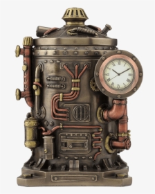 Steampunk Clock Container Trinket Box, HD Png Download, Transparent PNG