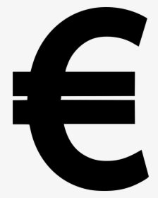 Finance Money Currency Svg - Black Euro Sign, HD Png Download, Transparent PNG