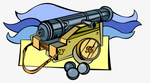 Vector Illustration Of Buccaneer Pirate Ship S Cannon - Vector Graphics, HD Png Download, Transparent PNG
