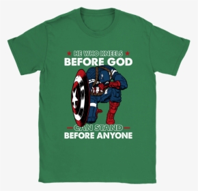He Who Kneels Before God Captain America Marvel Shirts - Wonder Woman She Who Kneels Before God T Shirt, HD Png Download, Transparent PNG