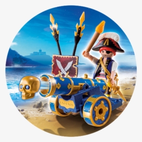 Blue Interactive Cannon With Pirate 6164 , Png Download - Playmobil Pirate, Transparent Png, Transparent PNG