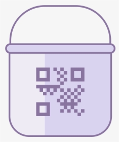 Paint Bucket With Qr Icon - Icon, HD Png Download, Transparent PNG