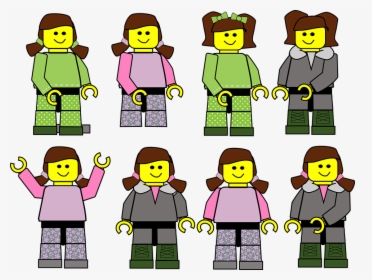 Transparent Girl Clipart - Lego Minifigure Clipart, HD Png Download, Transparent PNG