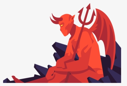 Devil Illustration Cartoon, HD Png Download, Transparent PNG
