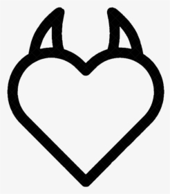 Heart With Horns Transparent Clipart , Png Download - Heart With Horns, Png Download, Transparent PNG
