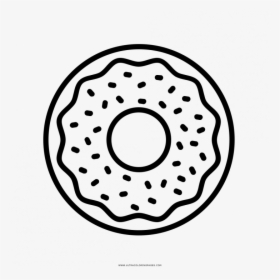 Black And White Donut Clipart, HD Png Download, Transparent PNG