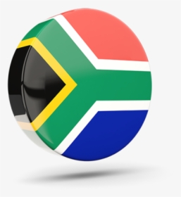 Glossy Round Icon 3d - South Africa Flag 3d Png, Transparent Png, Transparent PNG