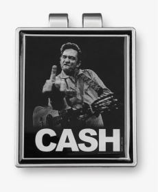 Johnny Cash Money Clip Front By Waxoffdesign Copy - Johnny Cash Middle Finger, HD Png Download, Transparent PNG
