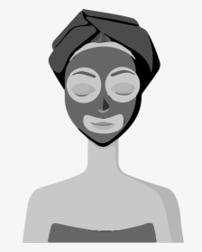 Black And White Skin Cartoon Face, HD Png Download, Transparent PNG