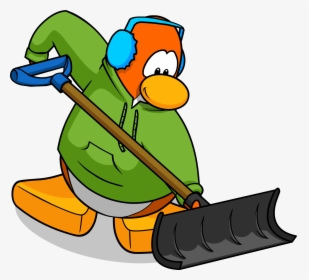 Clipart Snow Shoveling - Club Penguin Snow Shovel, HD Png Download, Transparent PNG