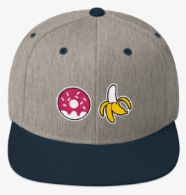 Donut And Banana Emoji Snapback Hat - Baseball Cap, HD Png Download, Transparent PNG