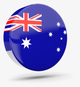 Glossy Round Icon 3d - Australia Flag Icon 3d, HD Png Download, Transparent PNG