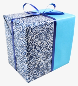 Blue Gift Ribbon Png - Box, Transparent Png, Transparent PNG