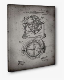 Old Compass Png -circular Vintage Compass Projector - Stellar Compass, Transparent Png, Transparent PNG