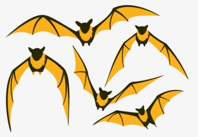 Clipart Bat Yellow Eye - Flying Fox Clipart Png, Transparent Png, Transparent PNG