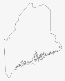 Outline Map Of Maine Clipart , Png Download - Printable Maine State Outline, Transparent Png, Transparent PNG