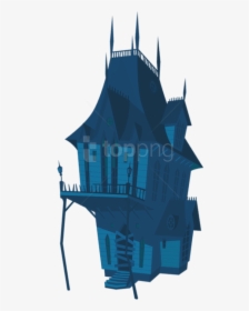 Haunted House Clipart Clear Background - Portable Network Graphics, HD Png Download, Transparent PNG