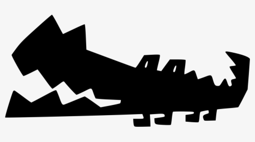 Snout,silhouette,angle - Alligator Silhouette Png Free, Transparent Png, Transparent PNG