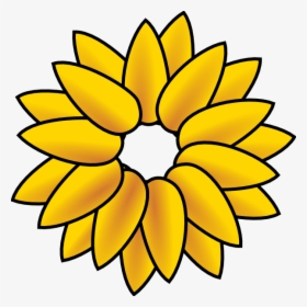 Daisy Svg Clip Arts - Easy Drawing Of Sunflower, HD Png Download, Transparent PNG