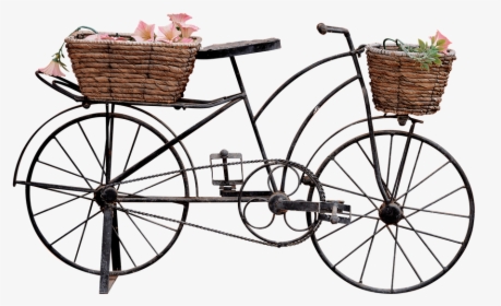 Bicycle Clipart Basket - Bicycle With Basket Png, Transparent Png, Transparent PNG