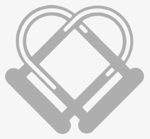 0042 Locked Bicycle Heart - Bike Lock Heart, HD Png Download, Transparent PNG
