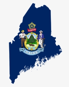 Picture - Maine State Flag Map, HD Png Download, Transparent PNG