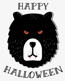 Happy Halloween Grizzly Bear, HD Png Download, Transparent PNG