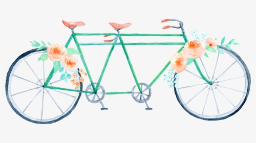 Clipart Bicycle Watercolor - Bicycle, HD Png Download, Transparent PNG