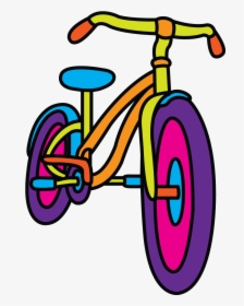 Bicycle Clipart Simple Bike - Bike Drawing Kids, HD Png Download, Transparent PNG