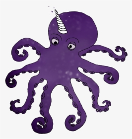 Octopus Clipart Png -octopus Clipart Scary - Unicorn Octopus, Transparent Png, Transparent PNG