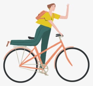 Tock Insurance Branding Illustrations - Cute Bike, HD Png Download, Transparent PNG